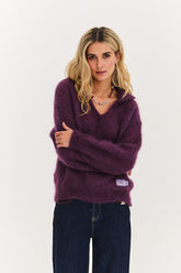 Vespera mohair polo sweater